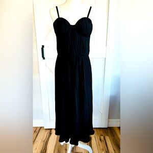 DKNY long black  bustier dress